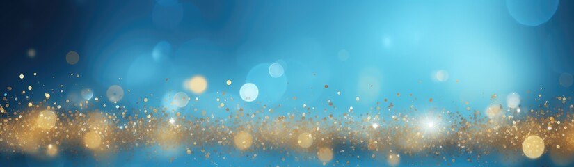 Christmas light background. Holiday glowing backdrop. Defocused Background With Blinking Stars. Blurred Bokeh.