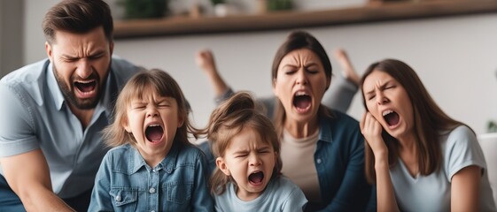 The whole family shows resentment and anger