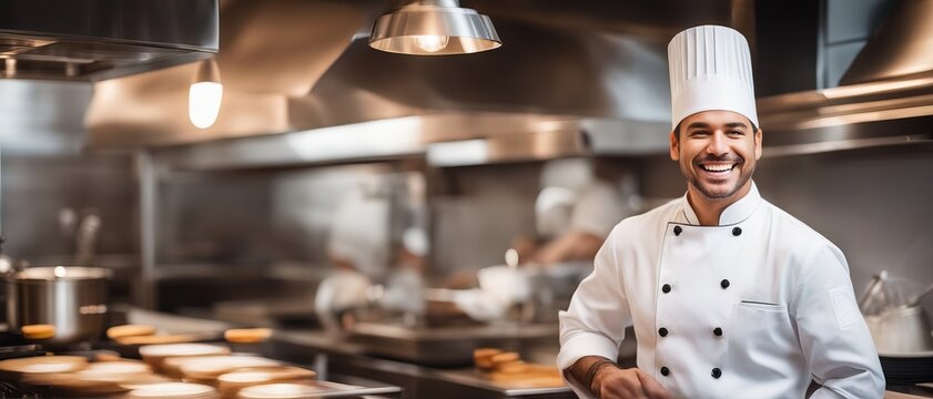 Chef in a restaurant kitchen
