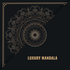 luxury mandala with abstract background. Decorative mandala design for cover, card, print, poster, banner, brochure, invitation.