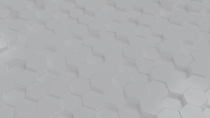 3D rendered hexagon textures