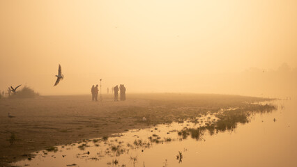 Scenic Yamuna Ghat of New Delhi, India