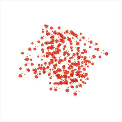 Abstract  watercolor on white background.The color splashing in the paper.It is a hand drawn.