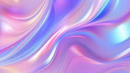 Obraz premium An enchanting grainy iridescent holographic gradient background presenting a psychedelic, colorful pattern suitable for business branding. This trippy design showcases a glossy