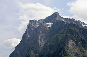 Pico de Wetterhorn desde Grindelwald, Cantón de Berna, Suiza
