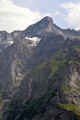 Fototapeta premium Pico de Wetterhorn desde Grindelwald, Cantón de Berna, Suiza