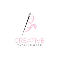 boutique logo design element vector with modern concept