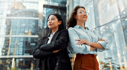 Businesswomen on the street