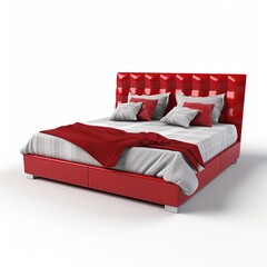 Fototapeta premium bed red