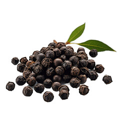 Fototapeta premium Black Pepper isolated on transparent background