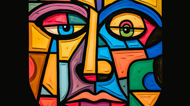 Portrait cubiste