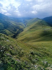Obraz premium view of the green Caucasus mountains, Georgia