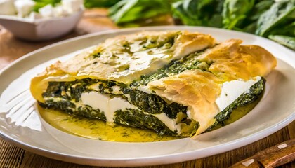 Turkish Bakery - Ispanaklı Borek - Pastry with Spinach and Cheese