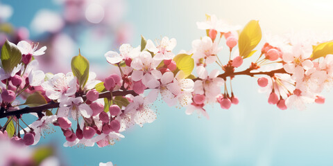 Obraz premium Spring background, branch in bloom