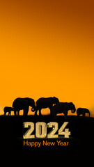 wildlife happy new year 2024