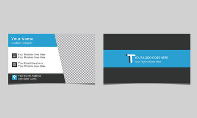 Business card fully layered template & layout, Visiting card for personal use and business