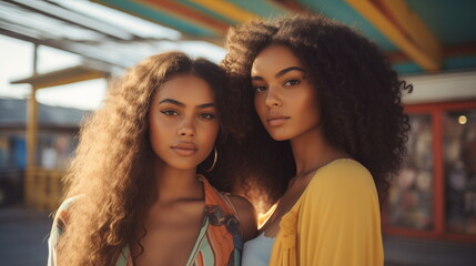 Back to the '90s Positive vibes: Afro-American girls.
