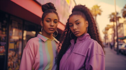 Back to the '90s Positive vibes: Afro-American girls.