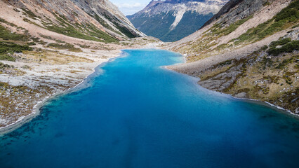Laguna Ceniza - Tierra del Fuego, Argentina - obrazy, fototapety, plakaty