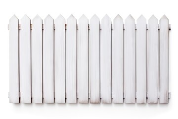 white fence isolated on white - Powered by Adobe