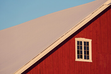 Winter of rural Toten, Norway, in December.
