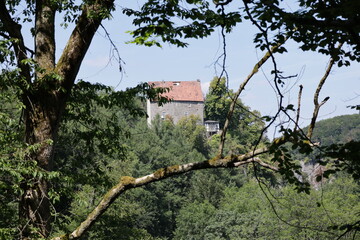 Historiscxhe Burg oberhalb des Hönnetals im Sauerland