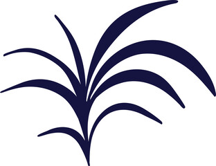 Elegant floral arrangement in Asian style. Cute cartoon illustration of flower