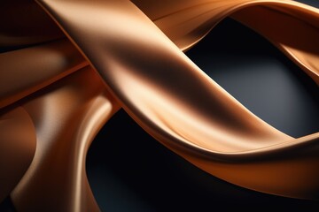 A detailed view of a brown satin material. Versatile and elegant, suitable for various design projects