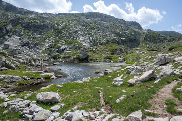 Summer Landscape of Rila Mountain near Kalin peak, Bulgaria