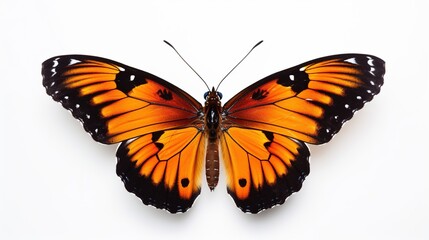 Obraz premium Beautiful Butterfly Isolated on the White Background 