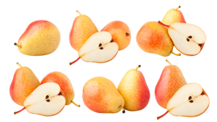 pear, isolated on white background, full depth of field