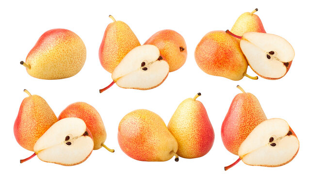 pear, isolated on white background, full depth of field