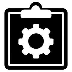 gear icon on round internet button