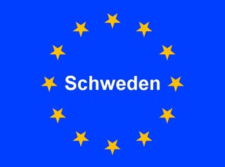 Illustration einer Europaflagge mit der Aufschrift 