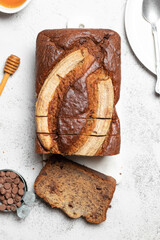 Chocolate Banana Bread Loaf
