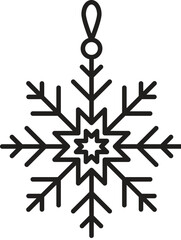 Christmas toys line icons. Happy New Year illustration