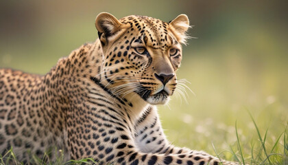 Leopard Stock Photo, Wildlife Photography, created with generative ai