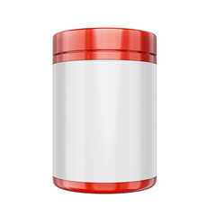 Supplement Package, cylinder, red, Labeled
