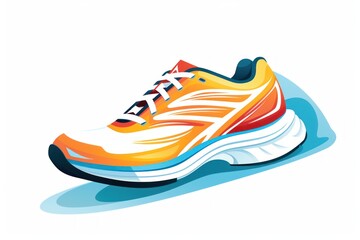 Running Shoes icon on white background 