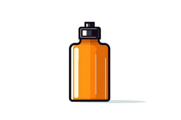 Shampoo bottle icon on white background