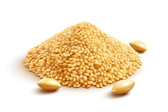 Sesame Seeds Icon On White Background 