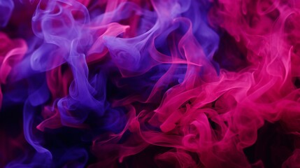 Fototapeta premium An abstract image featuring colorful smoke, creating a vibrant and dynamic composition with a touch of fantasy