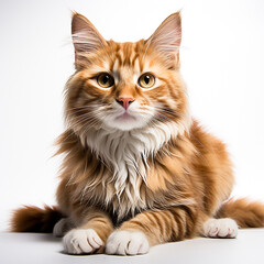 british cat isolated on white