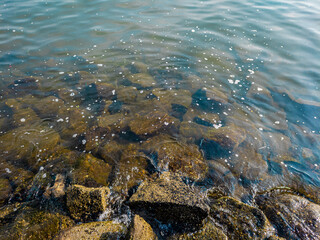waves on the beach