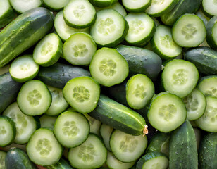 Full frame shot of cucumber