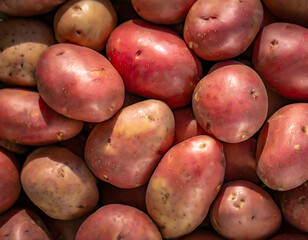 Full frame shot of red potatoes