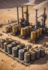 refinery, oil refinery, oil processing plant