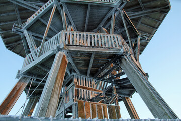 eggetower on the velmerstot in december 2023 after the arson