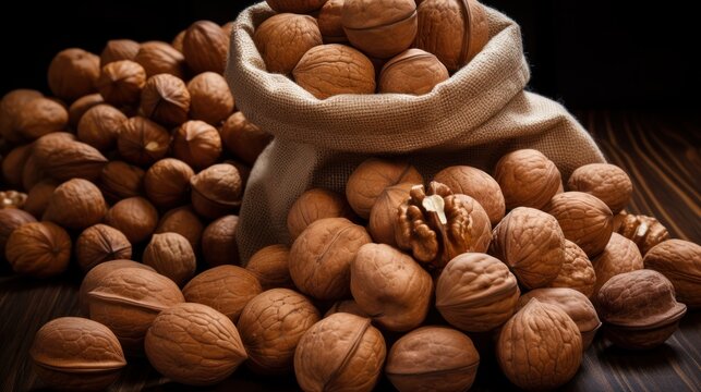 Nuts in the plate UHD wallpaper