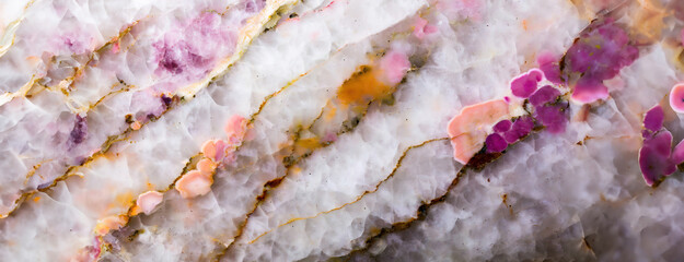 Intricate Quartz Symphony: An Abstract of Nature's Design.